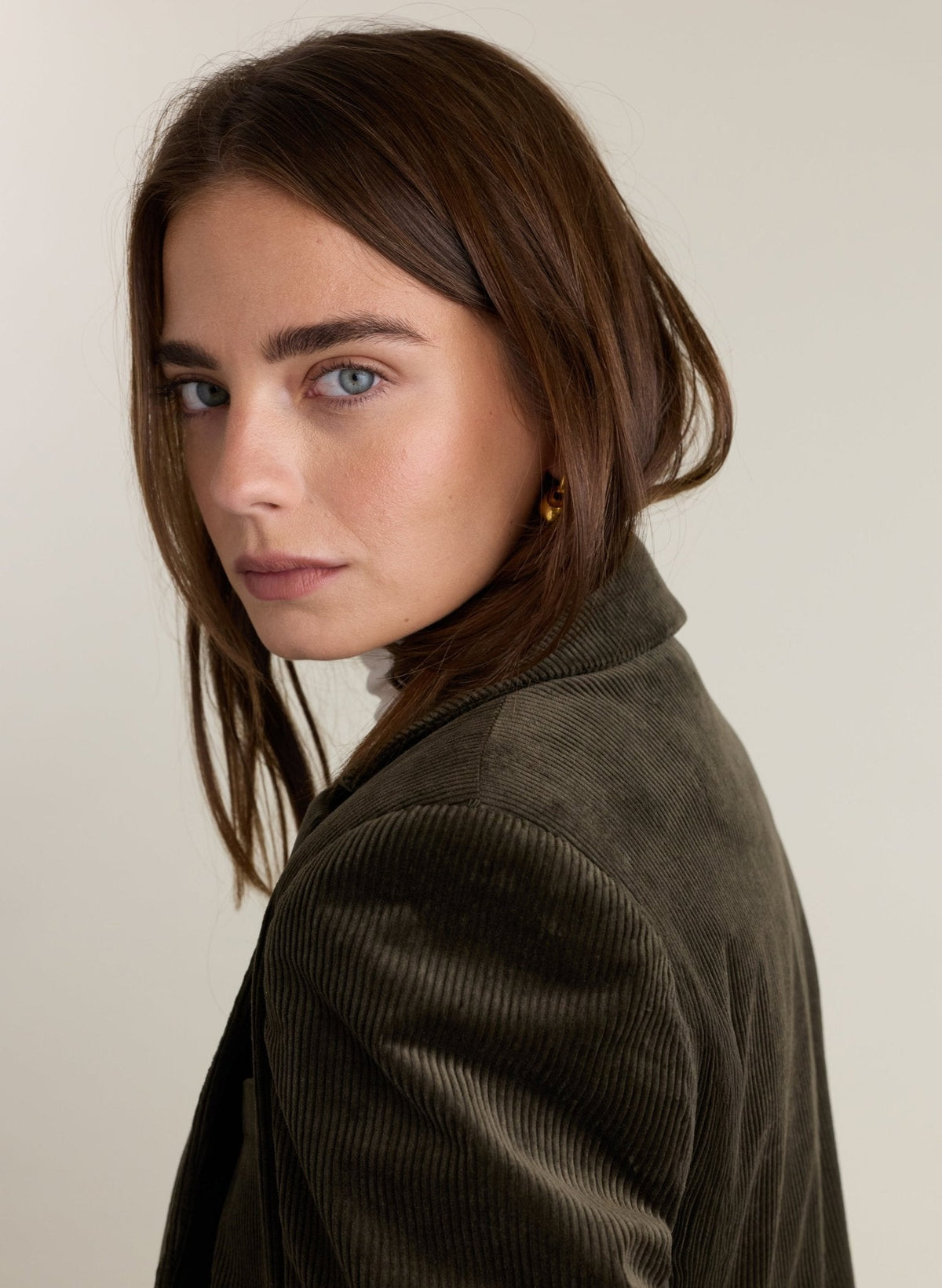 Wanda Corduroy Blazer - Khaki