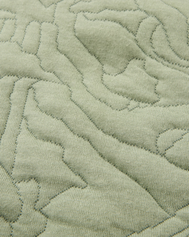 Seagrass Quilted Cardigan - Pistachio