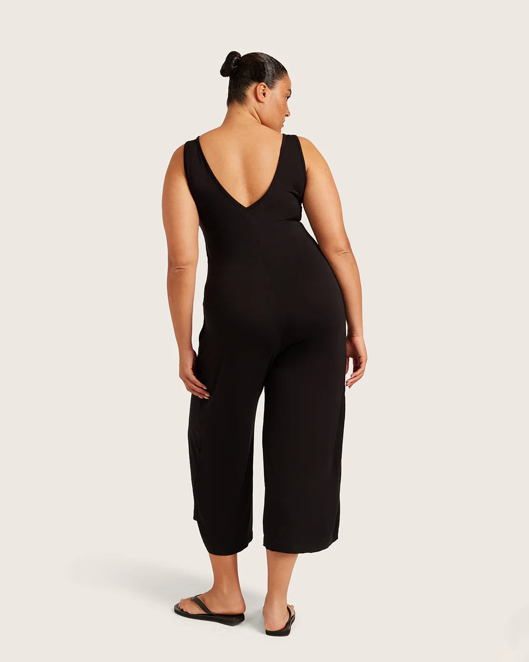 Bamboo Long Jumpsuit - Black